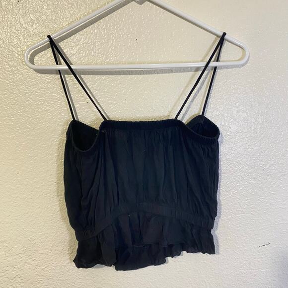Reformation Black Tencel Crop Top Tank Size S - Picture 6 of 6